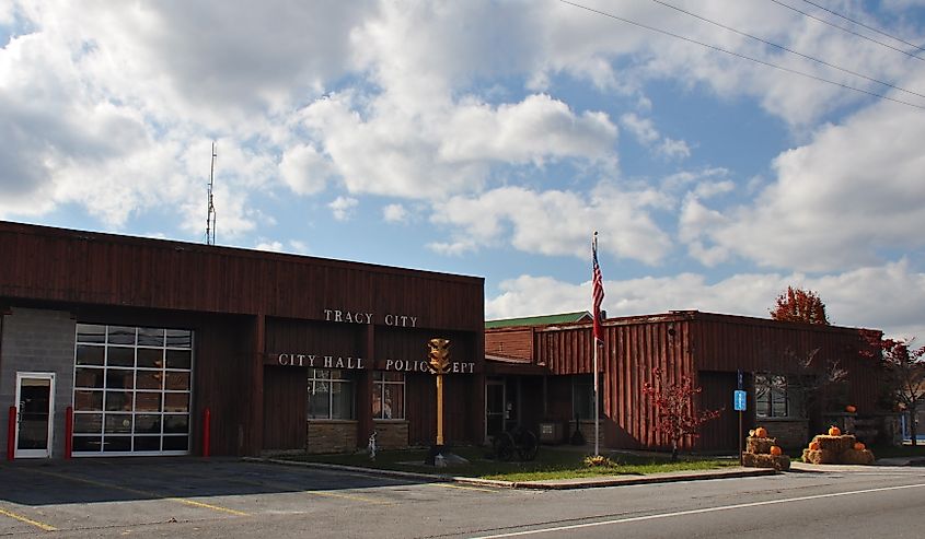 City hall in Tracy City, Tennessee