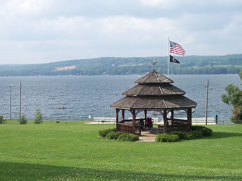 Lake view in Lakewood, New York