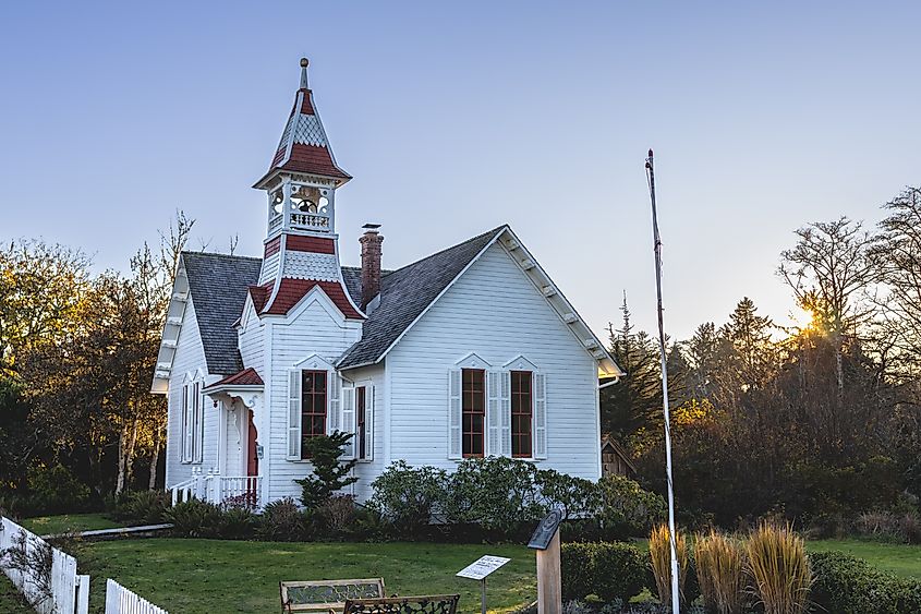 A beautiful church in Oysterville, Washington