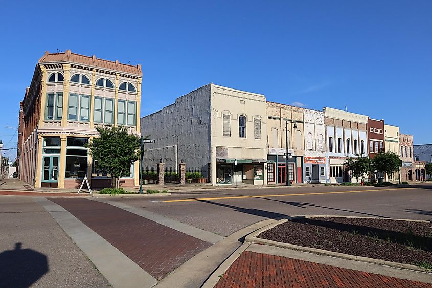 Downtown area of Dyersville, Tennessee