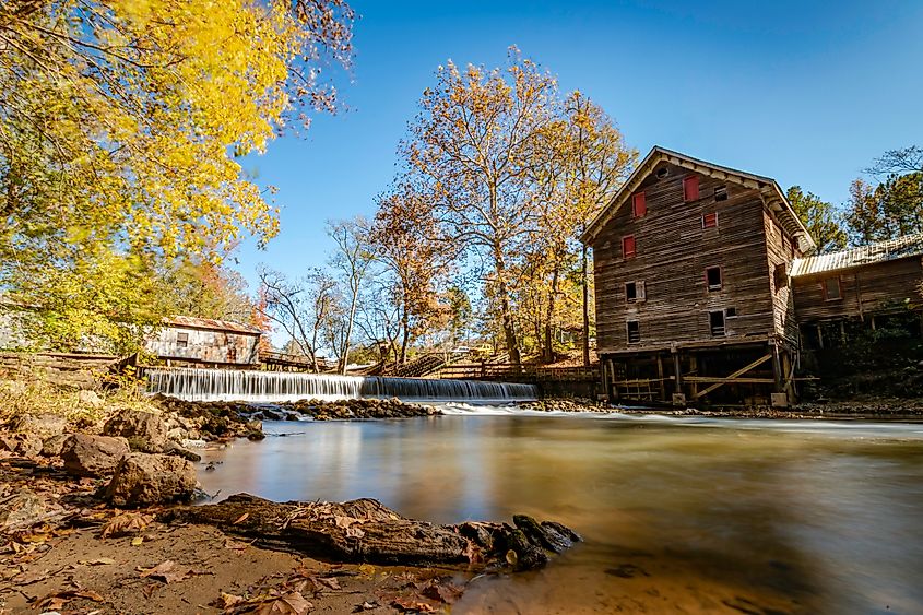 Kymulga Grist Mill in Childersburg, Alabama.