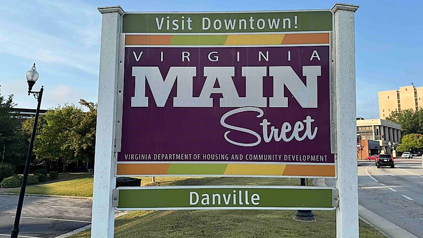 Signage is everywhere in Downtown Danville.