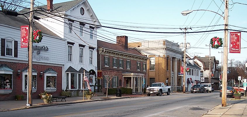 Main Street in Smyrna, Delaware