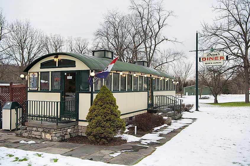 The 1920's landmark Dan's Diner in Chatham, New York. Editorial credit: Dan Hanscom / Shutterstock.com