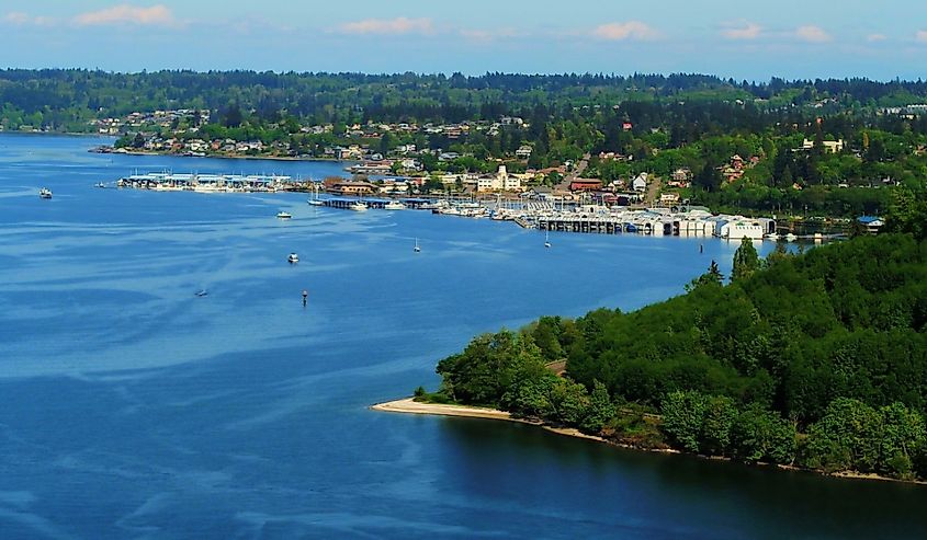 Ross Point, Port Orchard Washington overlooking Port Orchard