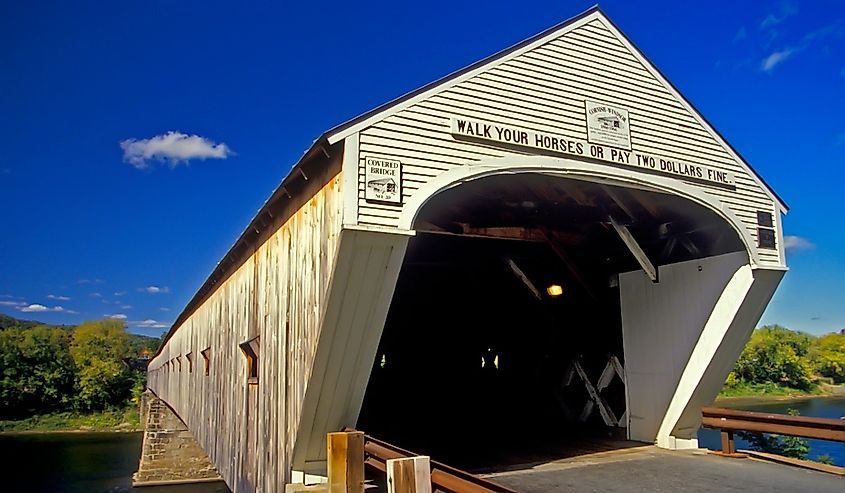 The Cornish Windsor Covered Bridge is a interstate, covered bridge that crosses the Connecticut River between Cornish, New Hampshire, and Windsor, Vermont.