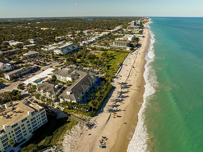 Aerial shot Vero Beach