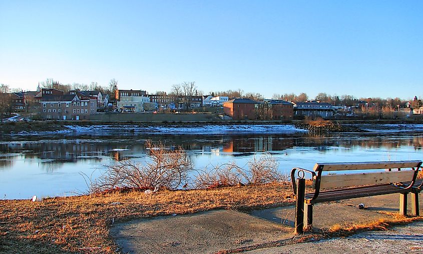 St. Croix River in Calais, Maine