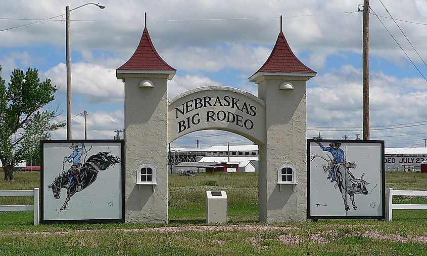 Garfield County Frontier Fairgrounds, located at the southeast corner of Nebraska Highway 11 and L Street in Burwell, Nebraska.