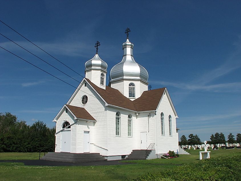 Holy Trinity Orthodox Church in Smoky Lake, Alberta