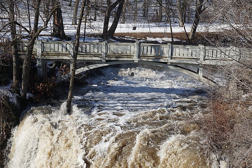 Minneopa Falls in Minneopa State Park