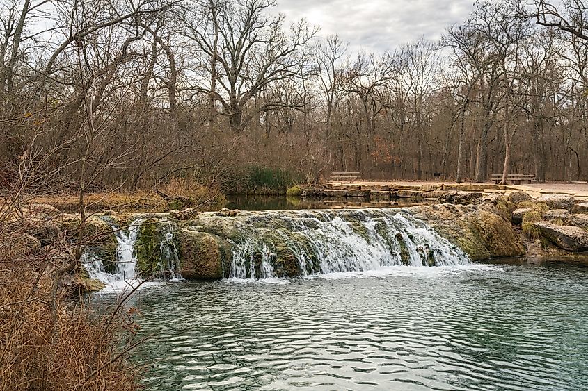 Waterfall at Chickasaw National Recreation Area, Oklahoma