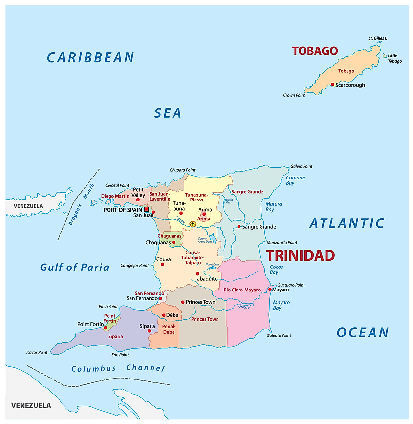 San Juan Trinidad Map Trinidad And Tobago Maps & Facts - World Atlas