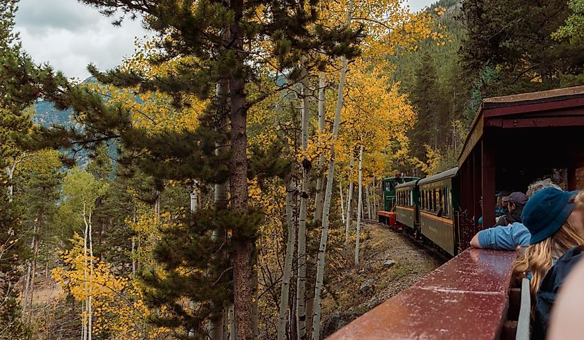 Georgetown Loop Railroad in autumn