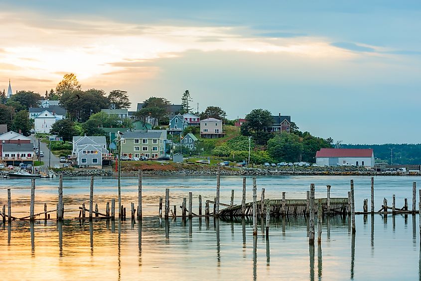 The beautiful coastal town of Lubec, Maine.