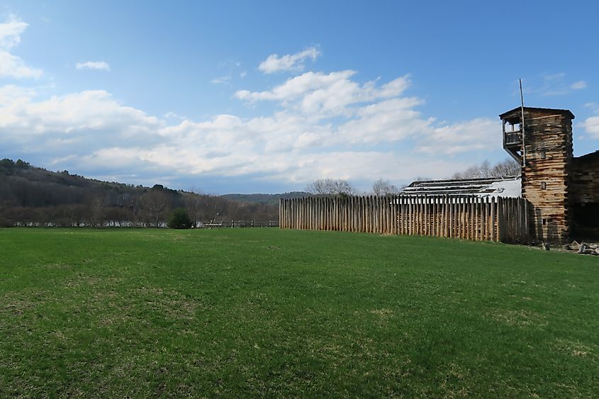 Fort at Number 4 in Charlestown, New Hampshire.