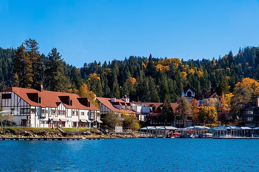 View of Lake Arrowhead in California.