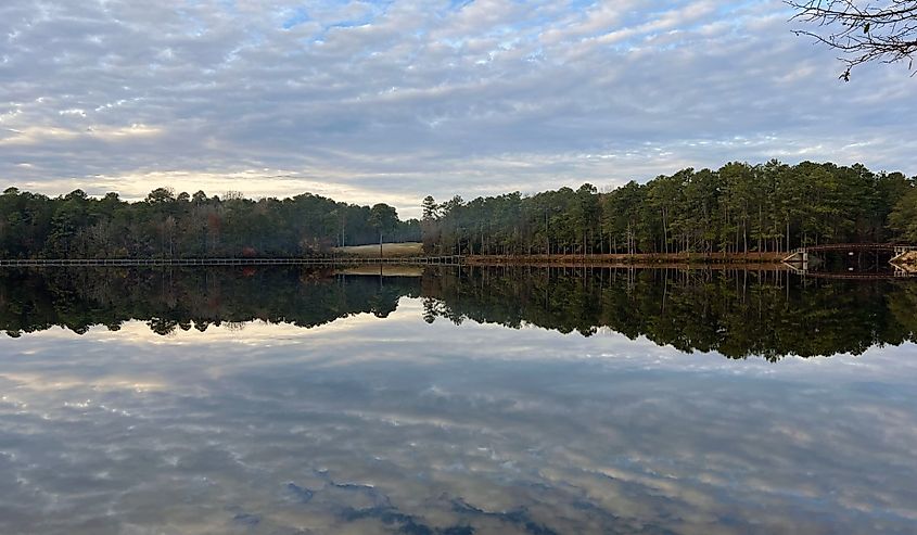 Sunset at Lake Juniper, Cheraw state park, South Carolina