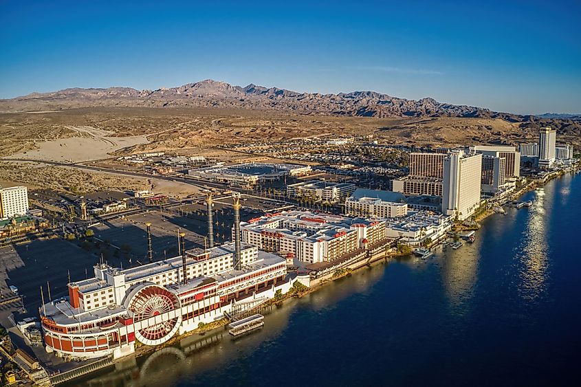 Laughlin, Nevada, on the shores of Colorado River.