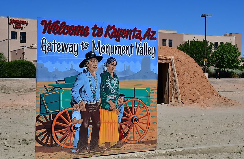 Editorial Photo Credit: Pack-Shot via Shutterstock. Arizona, USA - july 8 2016 : the village of Kayenta near Monument Valley