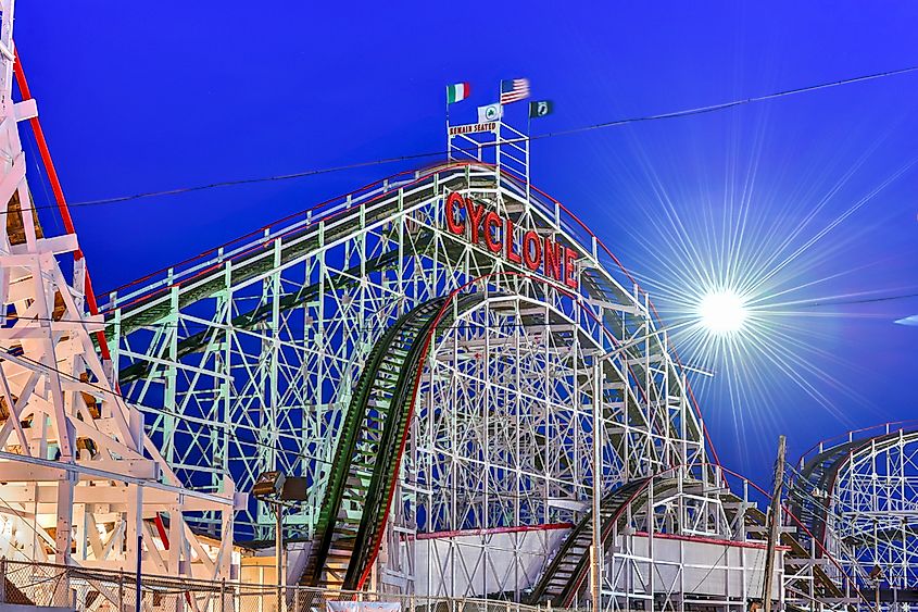 Cyclone roller coaster, Coney Island.