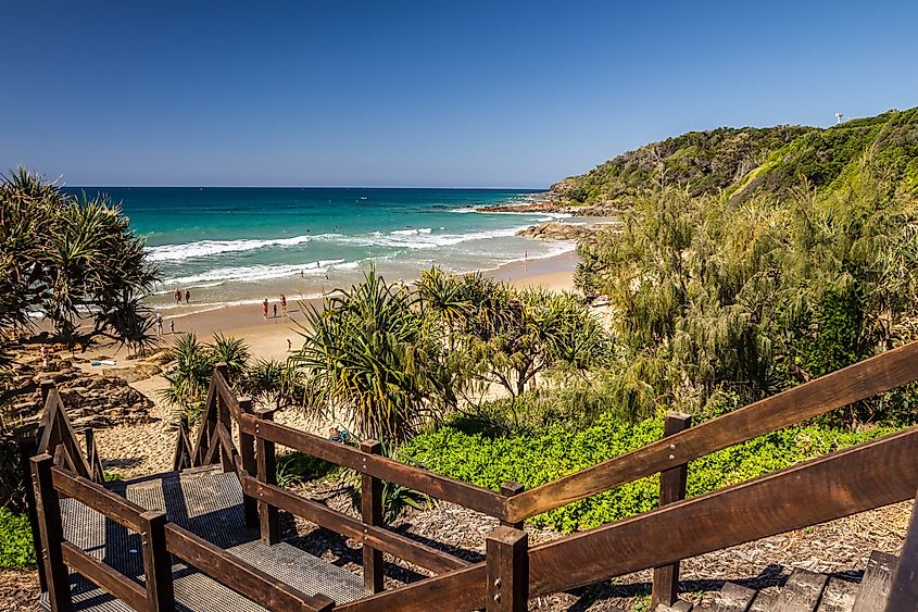 Coolum Beach in Queensland, Australia.