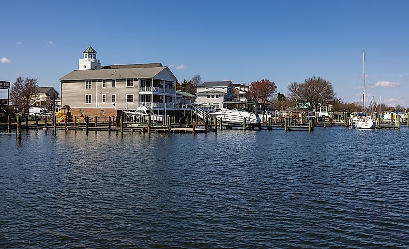 Waterfront at Solomons Island, Maryland.