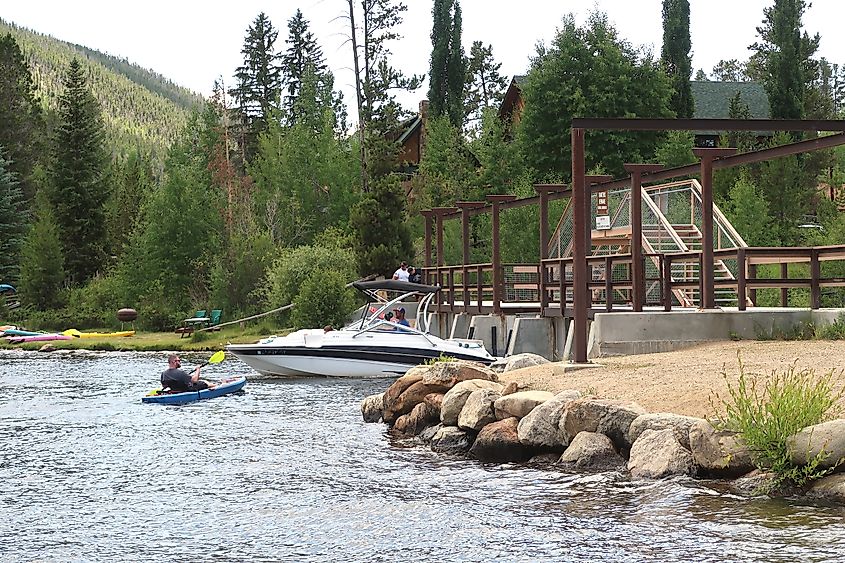 Point Park Trail and picnic area on Grand Lake, Colorado