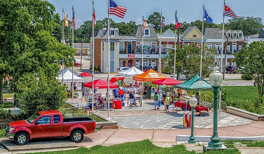 Weekly Crescent City Farmers Market is held at LaSalle's Landing