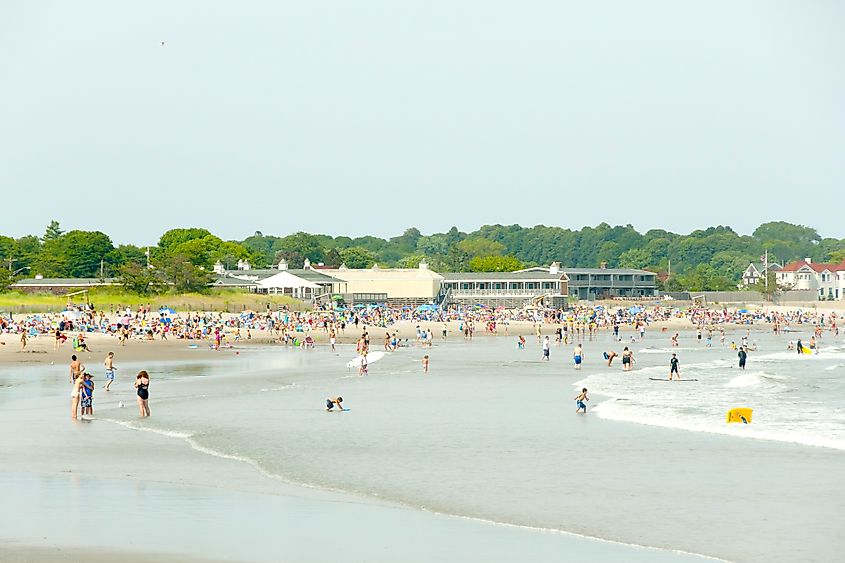 Scarborough Beach in Narragansett, Rhode Island.