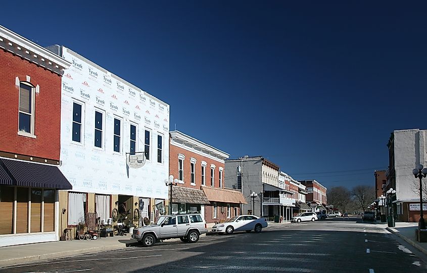 East Main Street in Arcola, Illinois