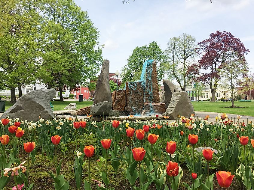 Coe Memorial Park in Torrington, Connecticut. Editorial credit: Mustafa H / Shutterstock.com.