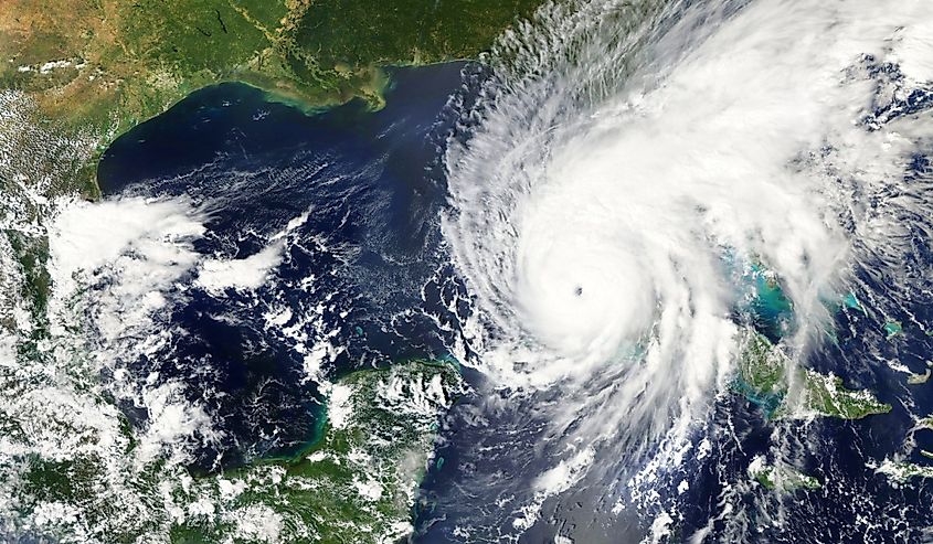 NASA image of Hurricane Ian heading towards the coast of Florida