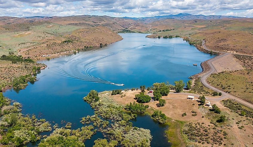 Mann Creek Dam and Reservoir near Weiser, Idaho.