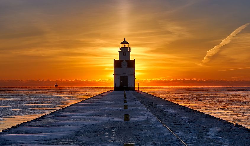 Kewaunee Lighthouse Sunrise, Wisconsin