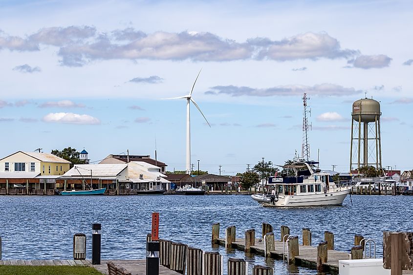 The port in Crisfield, Maryland.