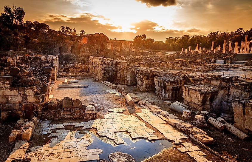 Ancient city of Beit She'an in Israel