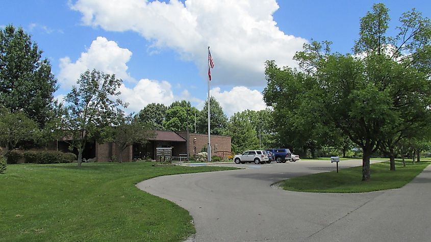 Park office in Paint Creek State Park, Ohio