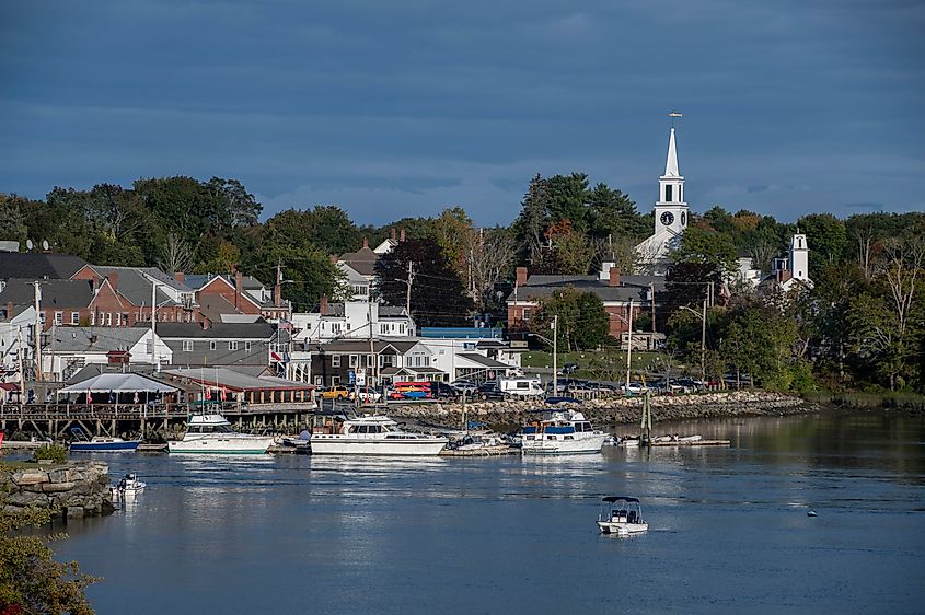 The harbor at Damariscotta, Maine