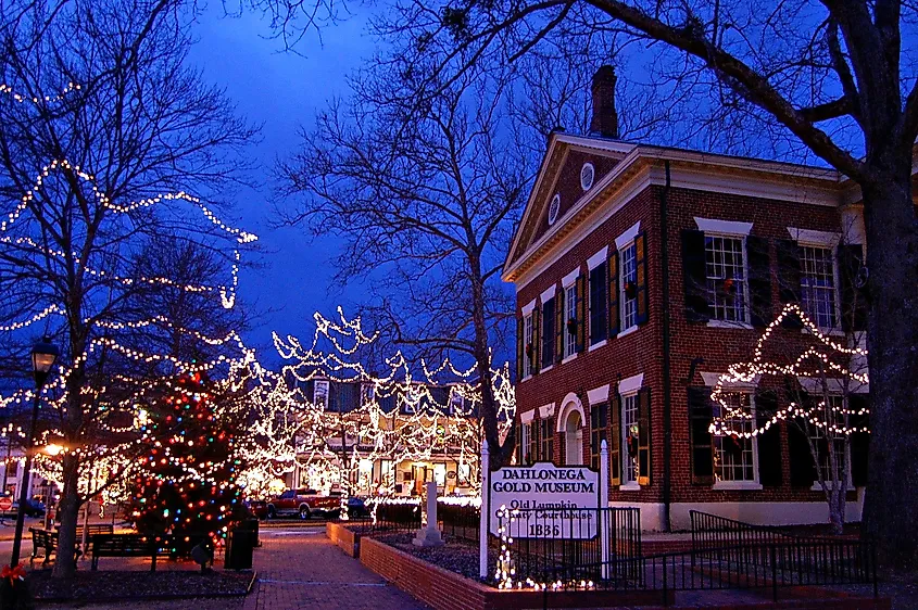 Christmas in Dahlonega, Georgia.