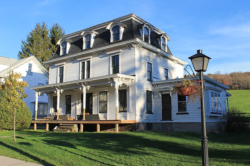 A historic building in Andes, New York.