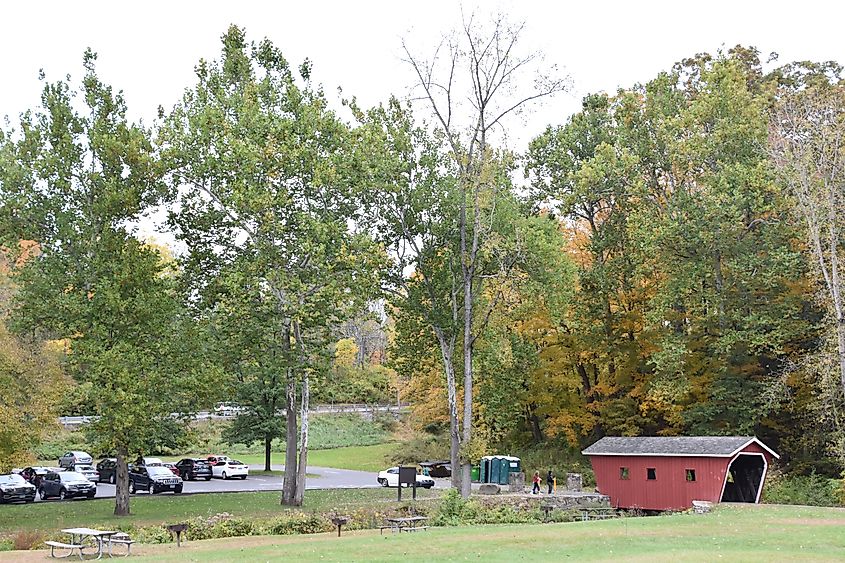 Kent Falls State Park in Kent, Connecticut