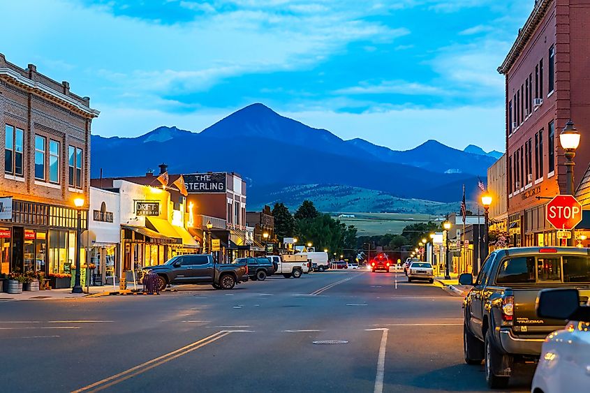 Main Street in Livingston, Montana