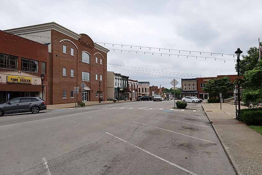 Washington Street in Glasgow, Kentucky