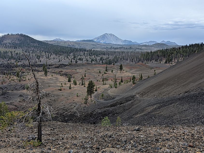 Scenic view in Lassen Volcanic National Park, California.