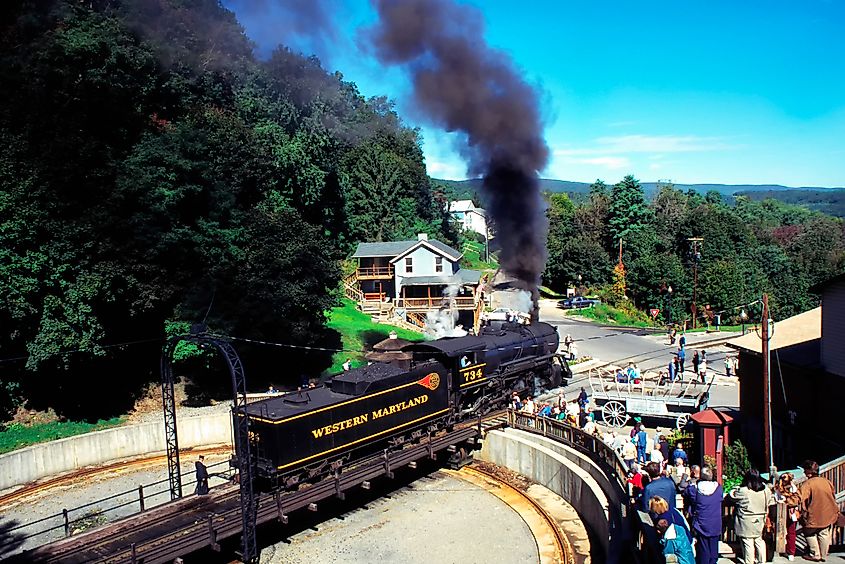 Western Maryland Railroad in Frostburg, Maryland