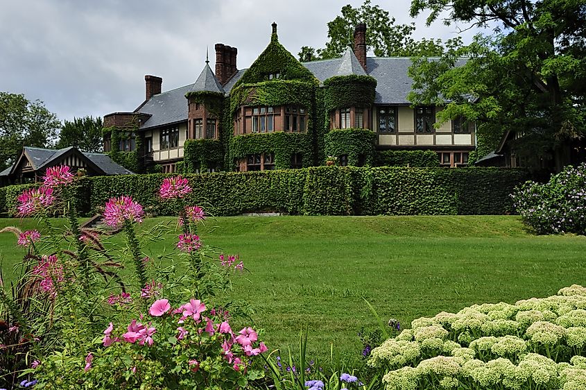 Blantyre, former gilded age mansion, now luxurious hotel in Lenox, state of Massachusetts, USA. Editorial credit: T photography / Shutterstock.com