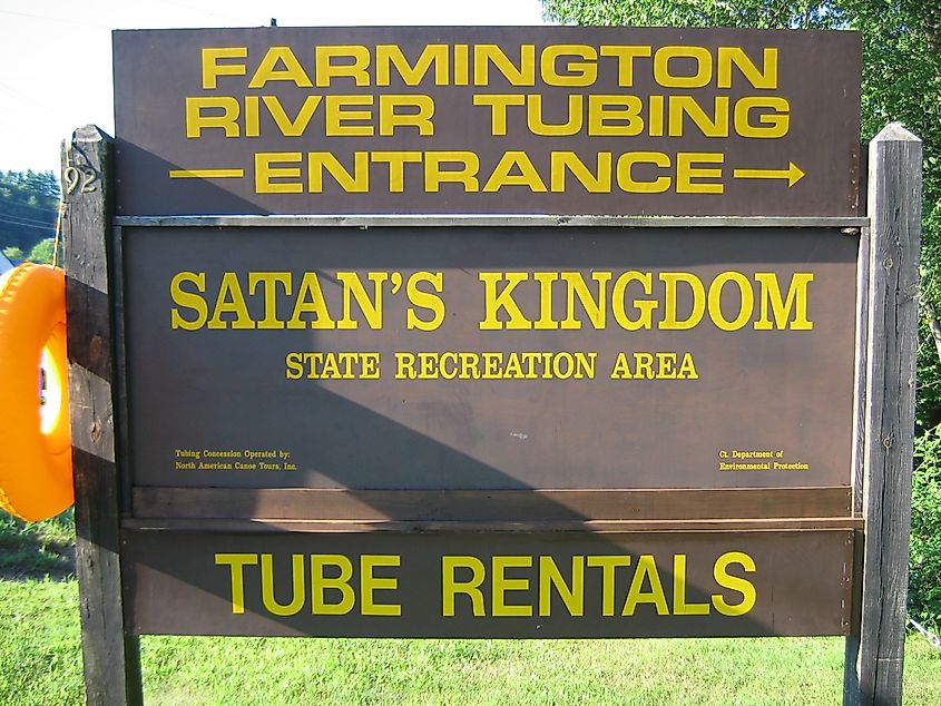 Entrance to Satan's Kingdom in Connecticut