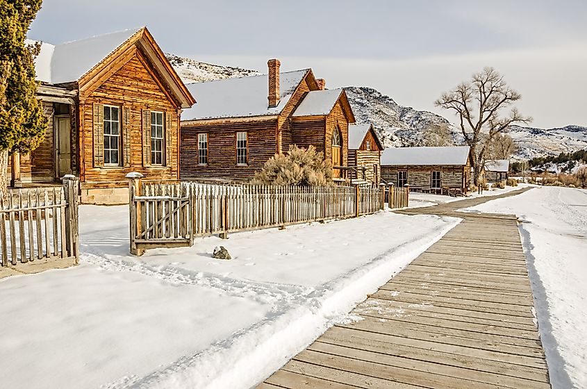 Bannack State Park ghost town in Montana.