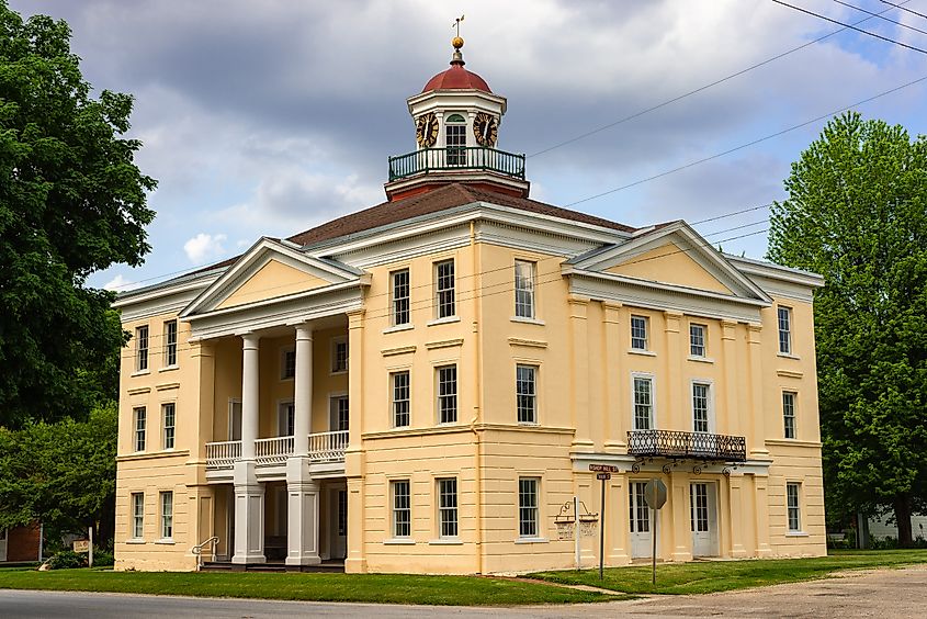 The historic Bishop Hill Steeple Building. Editorial credit: Eddie J. Rodriquez / Shutterstock.com